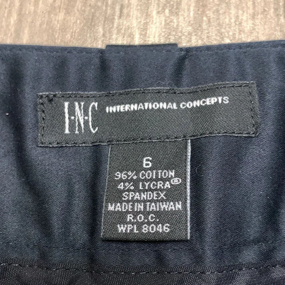 Womens NWT INC International Concepts Lycra Crop Straight‎ Leg Pants